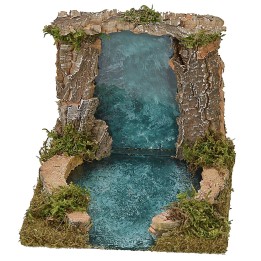 Waterfall and lake depth effect cm 13,5x13,5x12,5 h