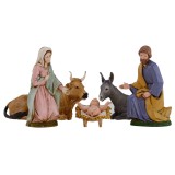 Nativity 5 subjects series 12 cm Landi Moranduzzo