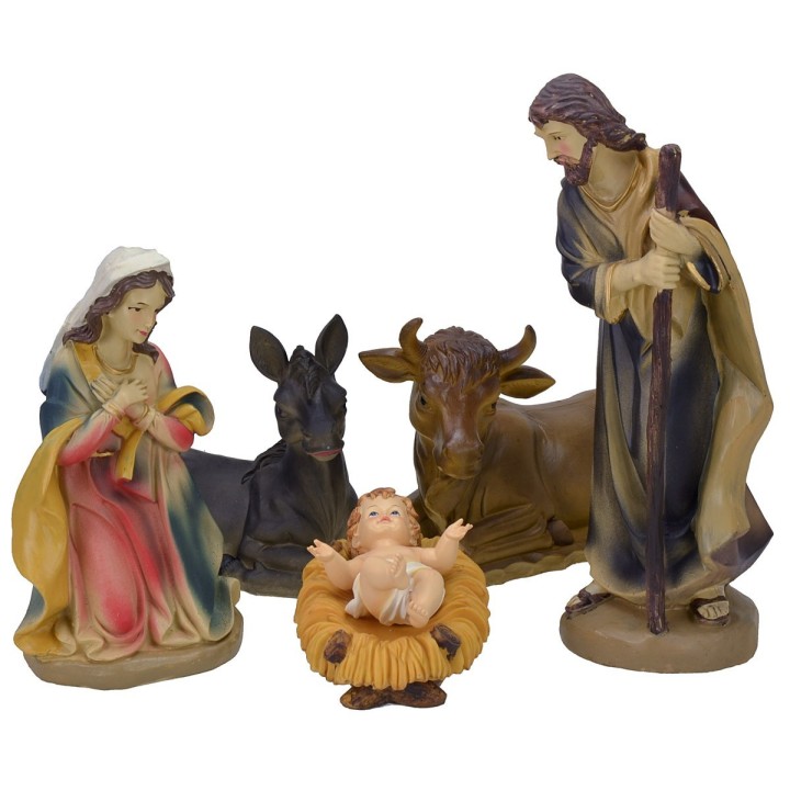 Nativity 5 subjects for 40 cm series resin nativity scene