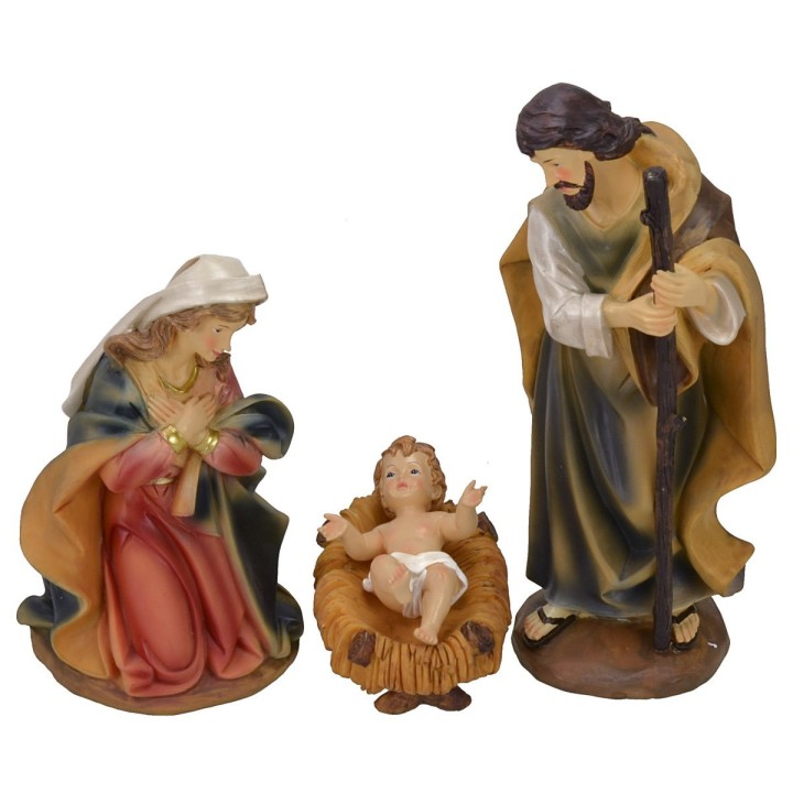 Nativity 3 subjects in resin series 25 cm