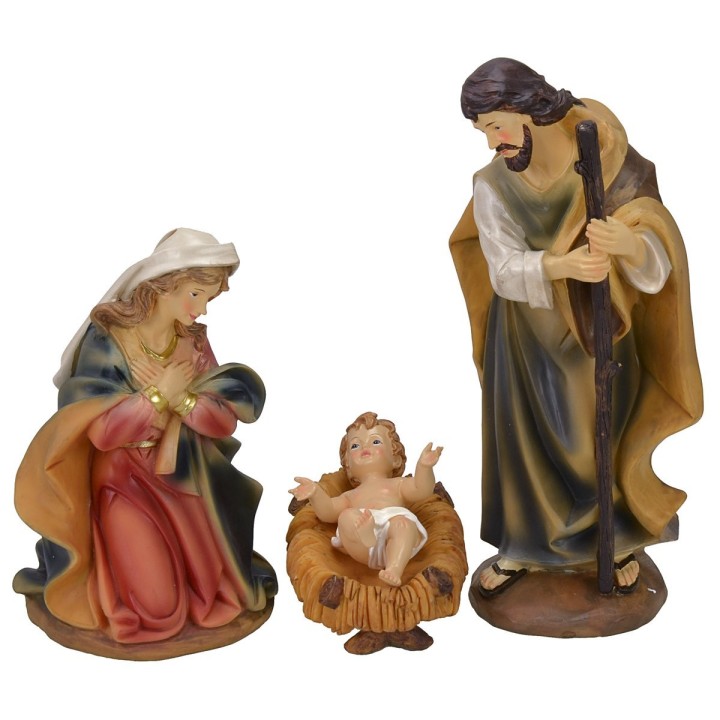 Nativity 3 subjects in resin series 25 cm