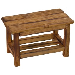 Banco de trabajo de madera de 17x7,8x11 cm de altura para