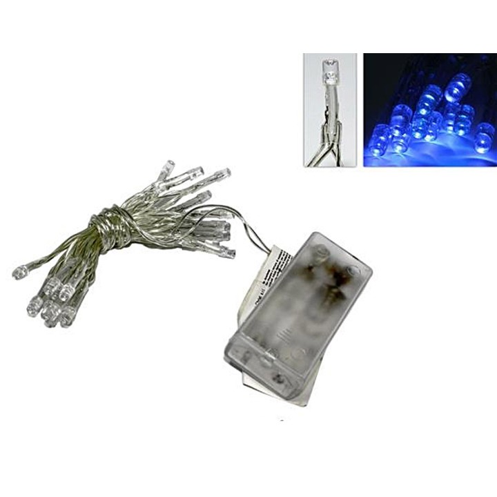 Necklace with 20 blue led battery - Cod. 