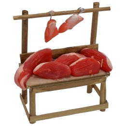 Wax meat counter 7,5x3,5x8,5 h.