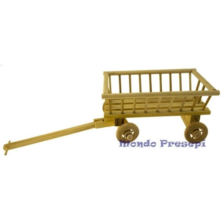 Carro de madera oriental cm 25