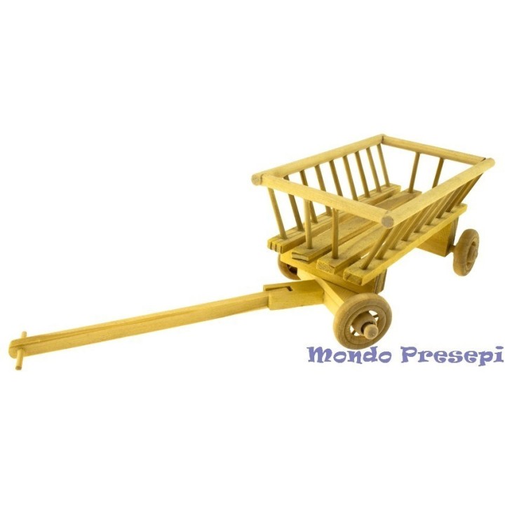 Carro in legno orientale cm 25