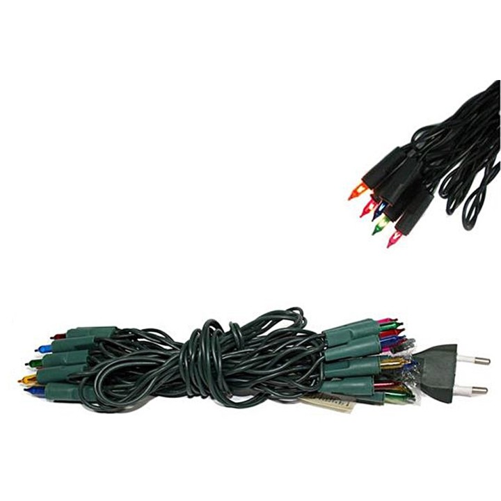 Chain of 20 linear multicolor peas 220v.