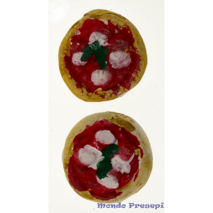 Set 2 pizze in terracotta cm 2,5