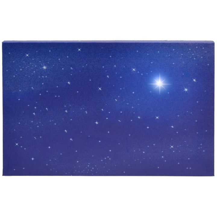 Starry sky with fiber optic pole star 50x40x1.7 cm