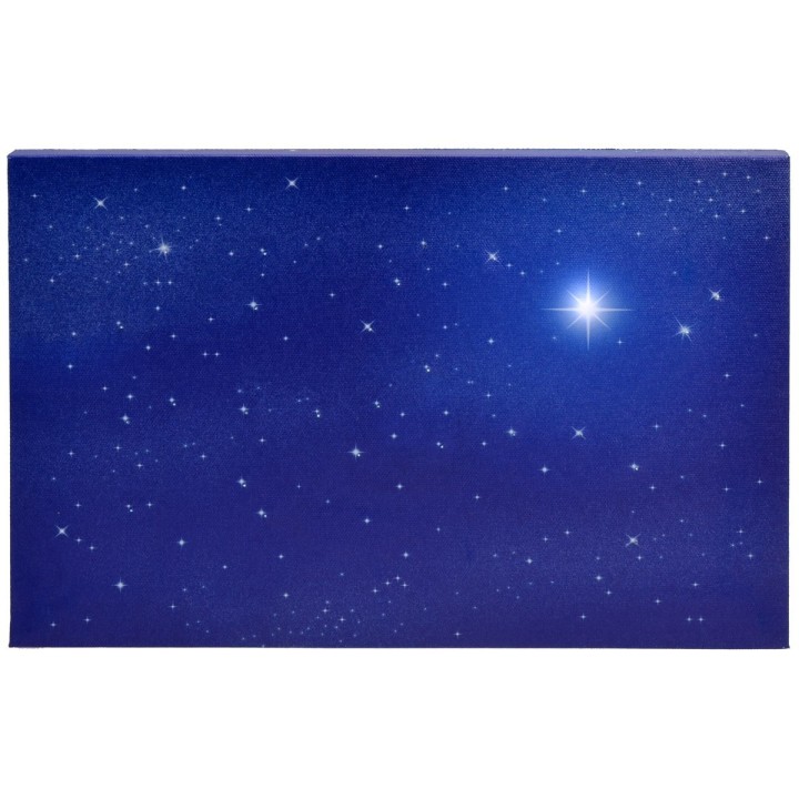 Starry sky with fiber optic pole star 50x40x1.7 cm