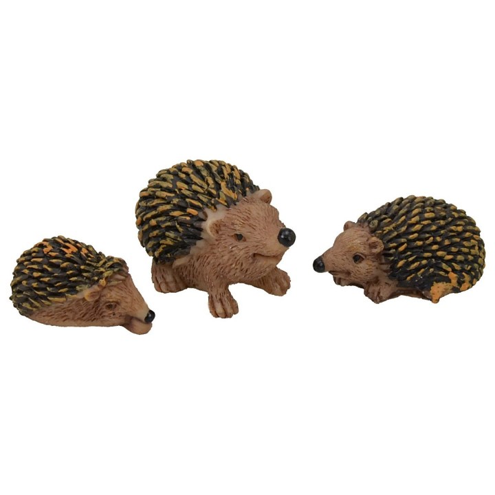 Set of 3 hedgehogs for statues 14-15 cm
