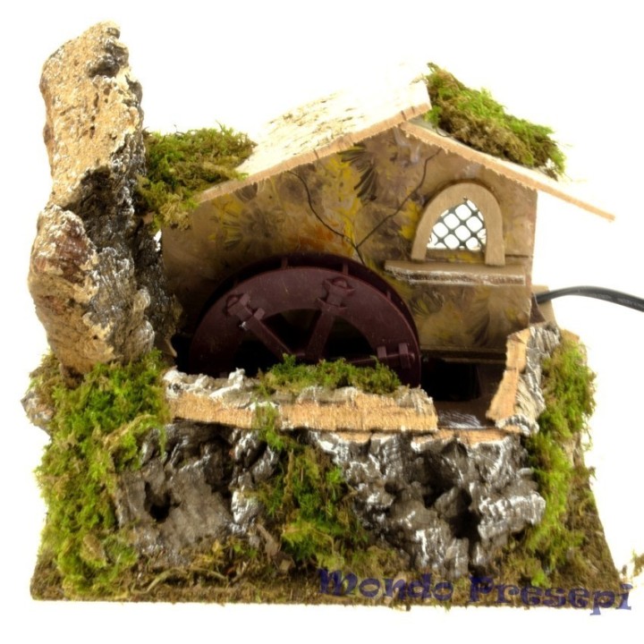 Water mill with house