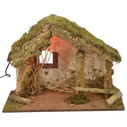 Hut for illuminated crib cm 50x24x36 h