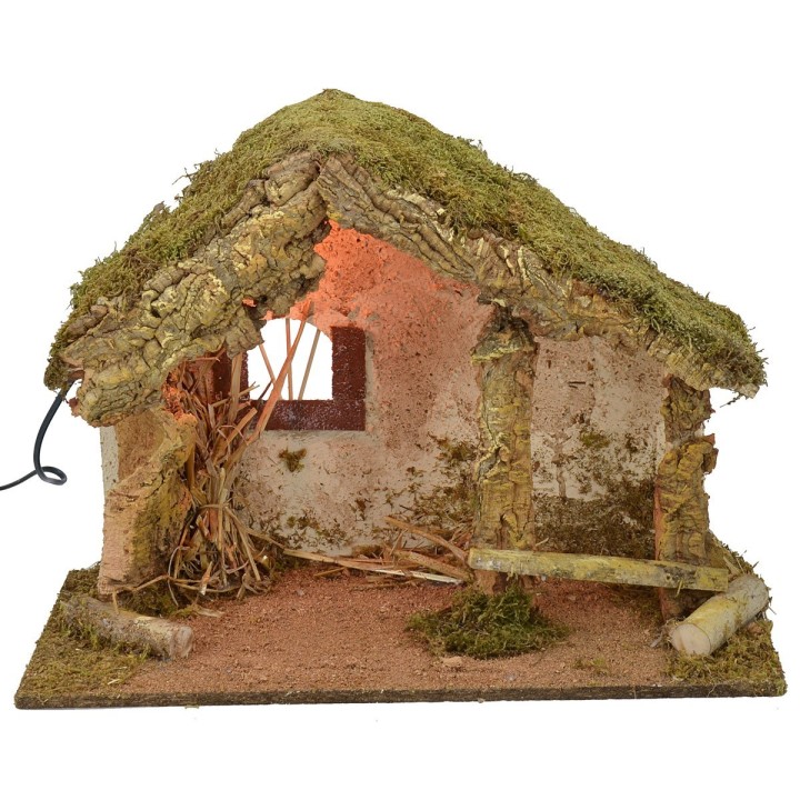 Hut for illuminated crib cm 50x24x36 h