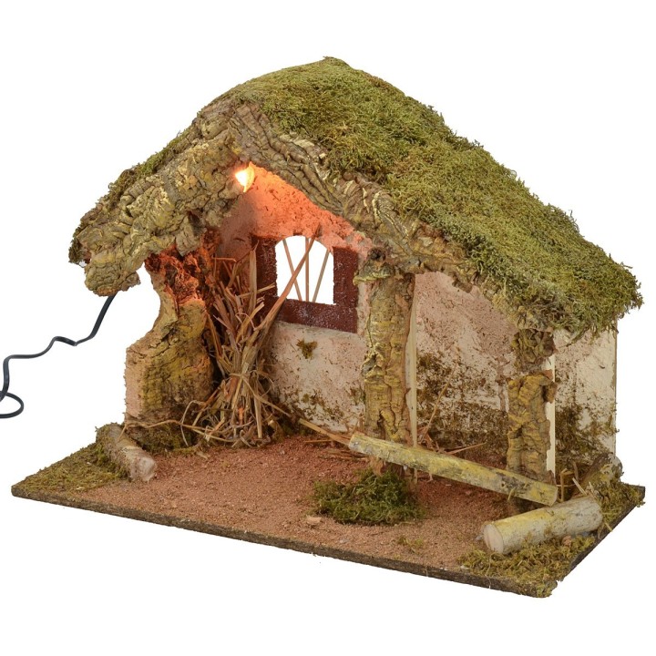 Hut for illuminated crib cm 50x24x36 h