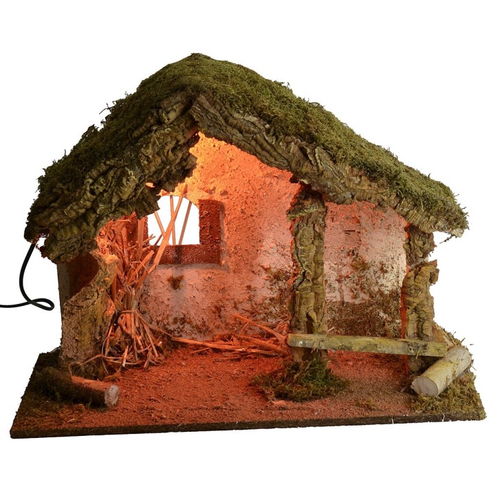 Hut for illuminated crib cm 50x24x36 h