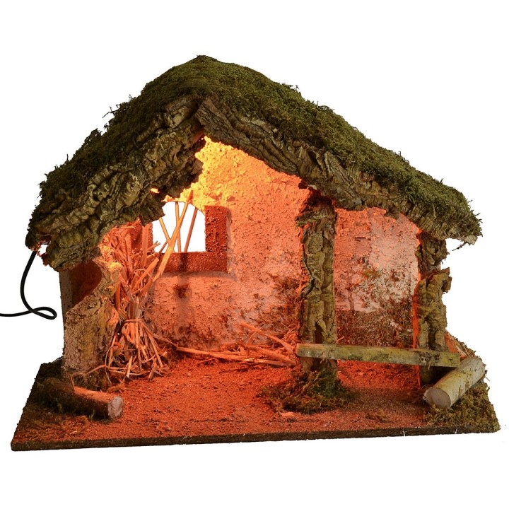 Hut for illuminated crib cm 50x24x36 h