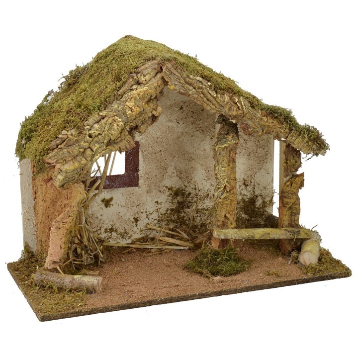 Cabaña para belén de 50x24x36 cm h