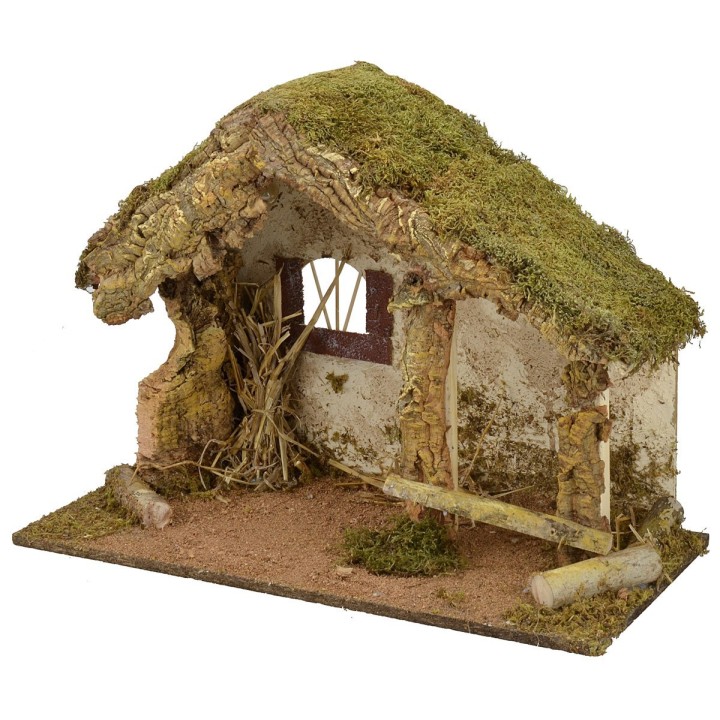 Capanna per presepe cm 50x24x36 h