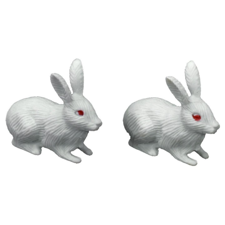 Familia de conejos para estatuas de 12 cm