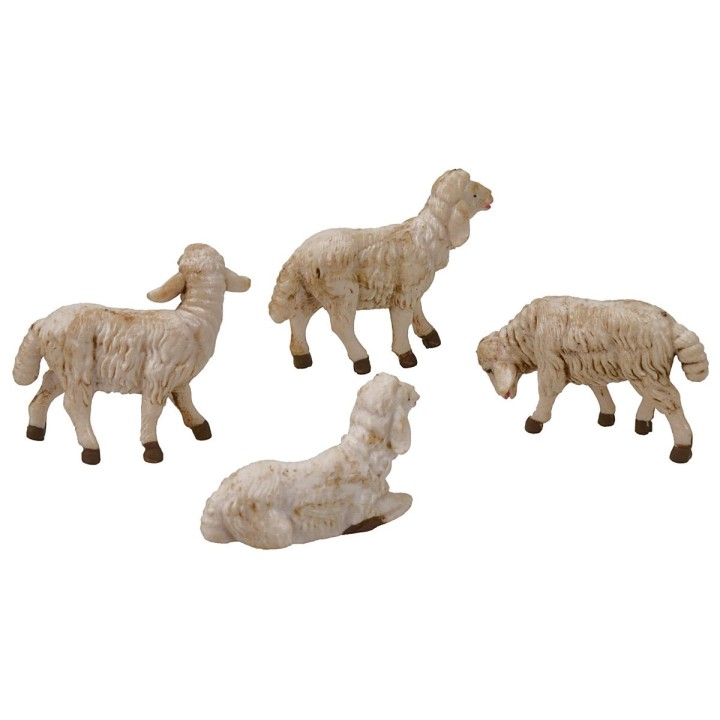 Set 4 pecore per statue 12 cm