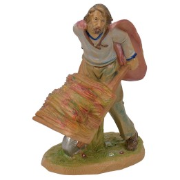 Shepherd with cart 20 cm lux