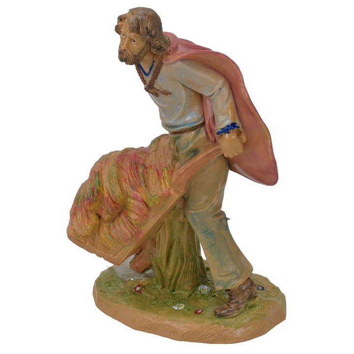 Shepherd with cart 20 cm lux