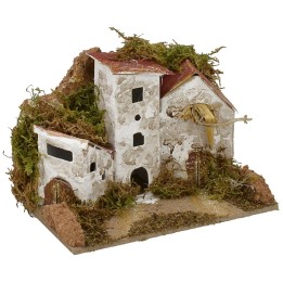 Gruppo di casette per presepe cm 15x10,5x10 h