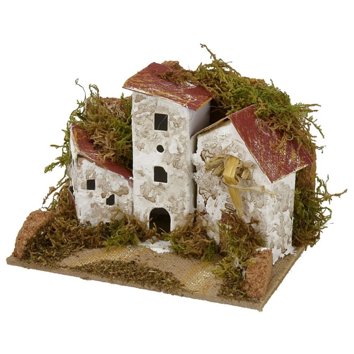 Group of small houses for the crib cm 15x10,5x10 h