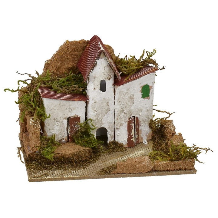 Nativity scene houses cm 15x10,5x10,5 h