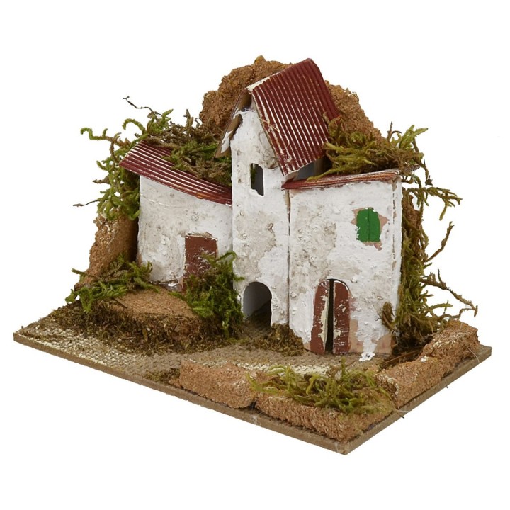 Nativity scene houses cm 15x10,5x10,5 h