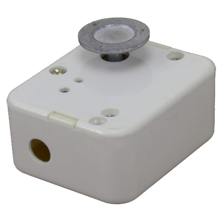 Manual winding white music box