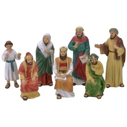 Gesù e i sacerdoti del tempio cm 9 Statue Pasquali