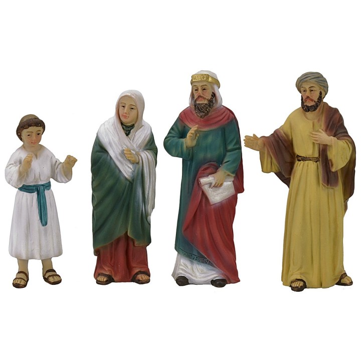 Gesù e i sacerdoti del tempio cm 9 Statue Pasquali