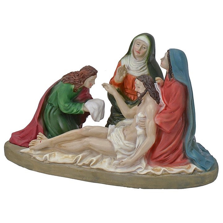 Scena Gesù deposto dalla croce serie 13 cm statue pasquali