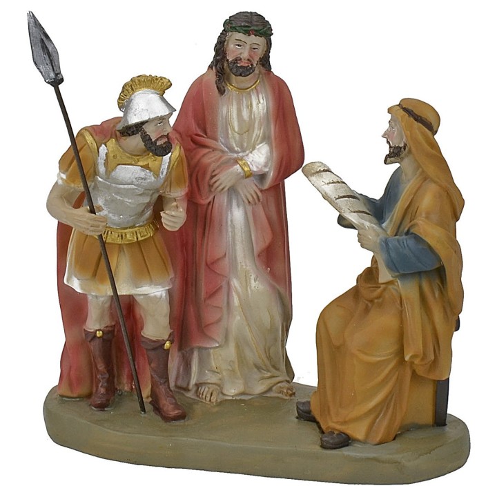 Jesus trial scene 13 cm Easter statues