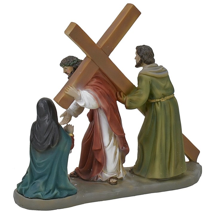 Subida al monte Calvario estatua pascual de 13 cm