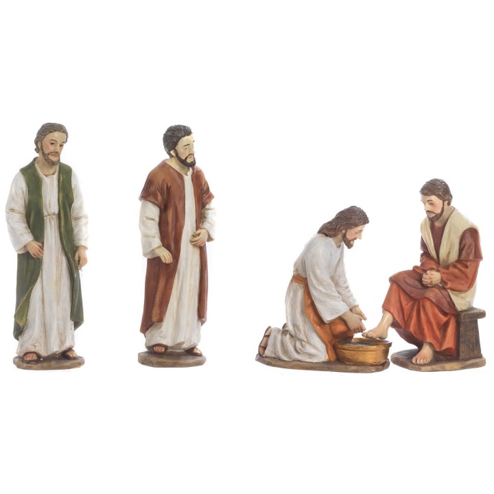 Lavado de pies 13 cm estatuas pascuales