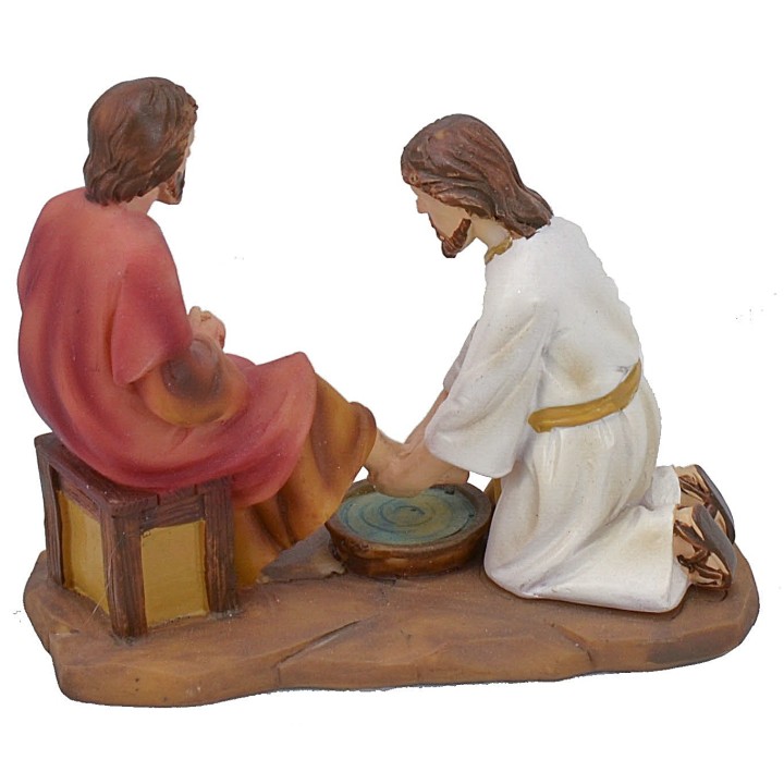Lavado de pies 9 cm estatuas pascuales