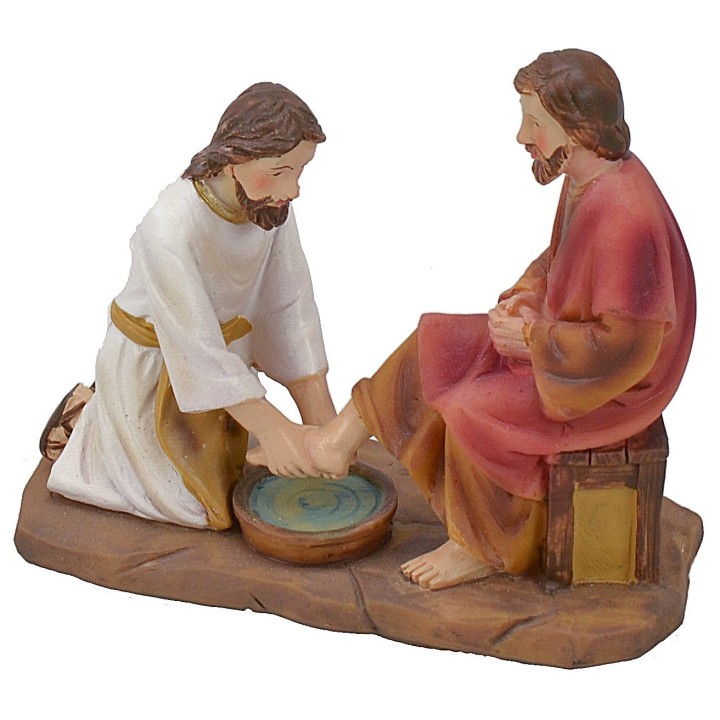 Foot washing 9 cm Easter statues