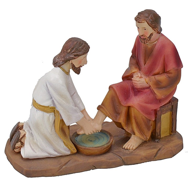 Lavado de pies 9 cm estatuas pascuales