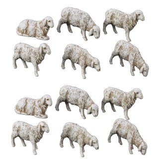 Set 12 pecore per statue cm 6 Landi Moranduzzo