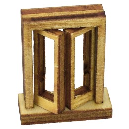 Ventana con marco de madera cm 2,7x1x3,4 h
