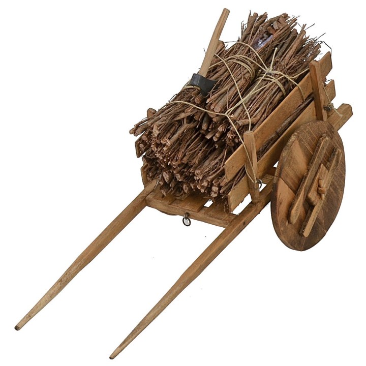 Hombre con carrito 30 cm Pigini