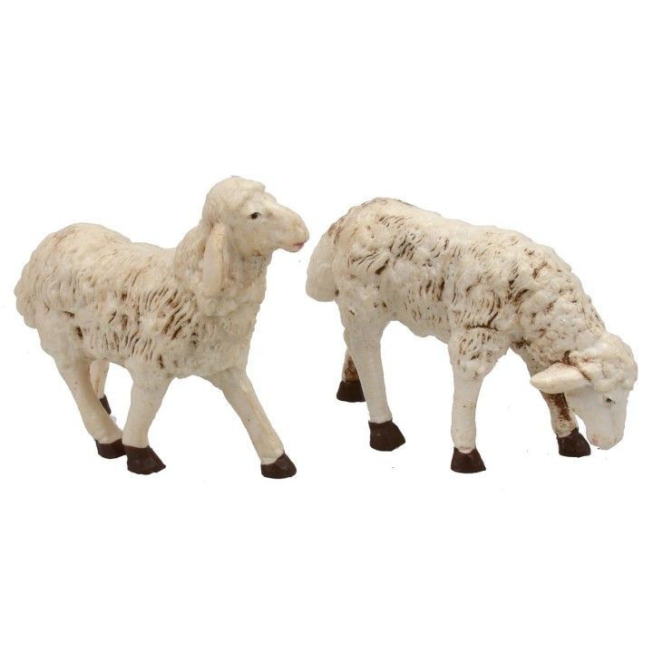 Set 4 pecore patinate per statue 20 cm