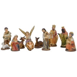 Nativity Set 11 subjects 5 cm in resin for Crib