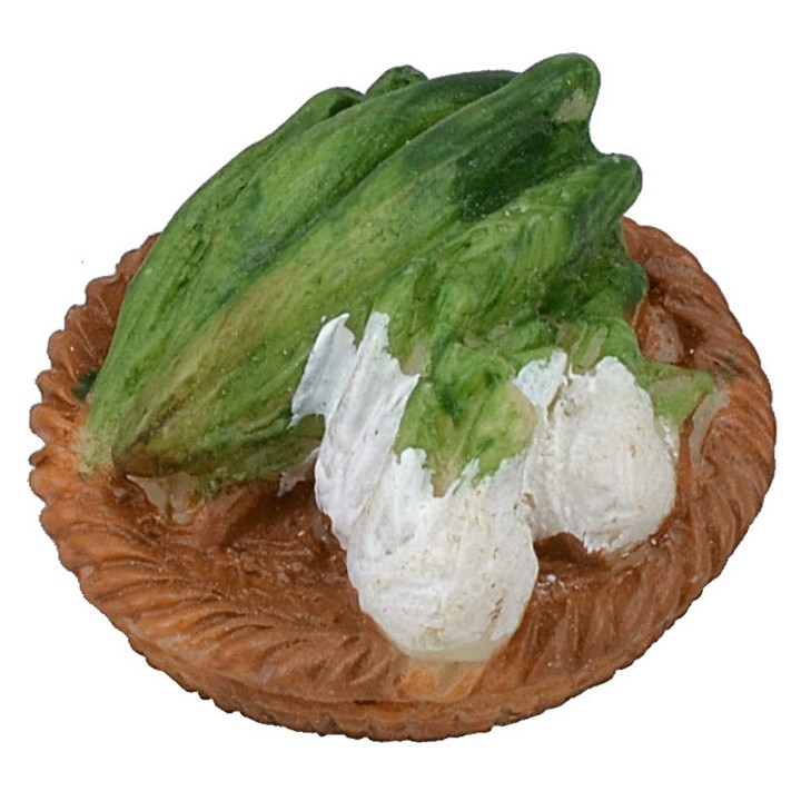 Cesta con verduras de resina ø 3 cm