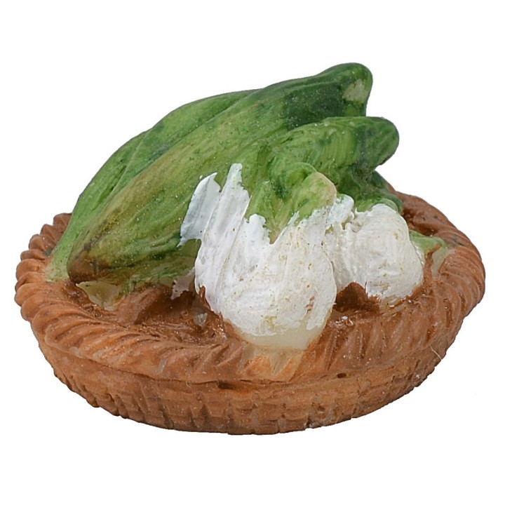Resin basket with vegetables ø 3 cm