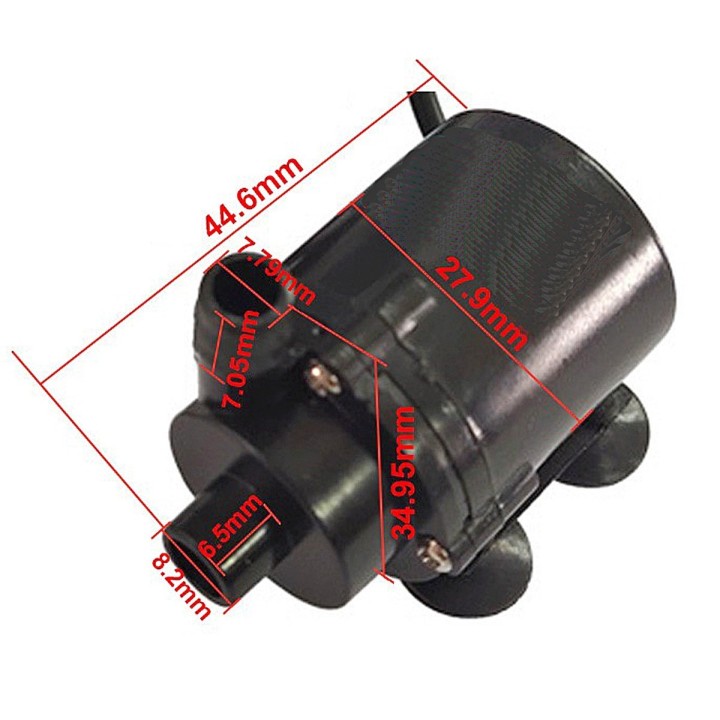 Micro 12V DC pump with cable 150l/h - 110cm head