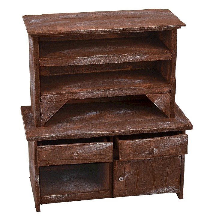 Sideboard in antiqued wood cm 25x14x30 h